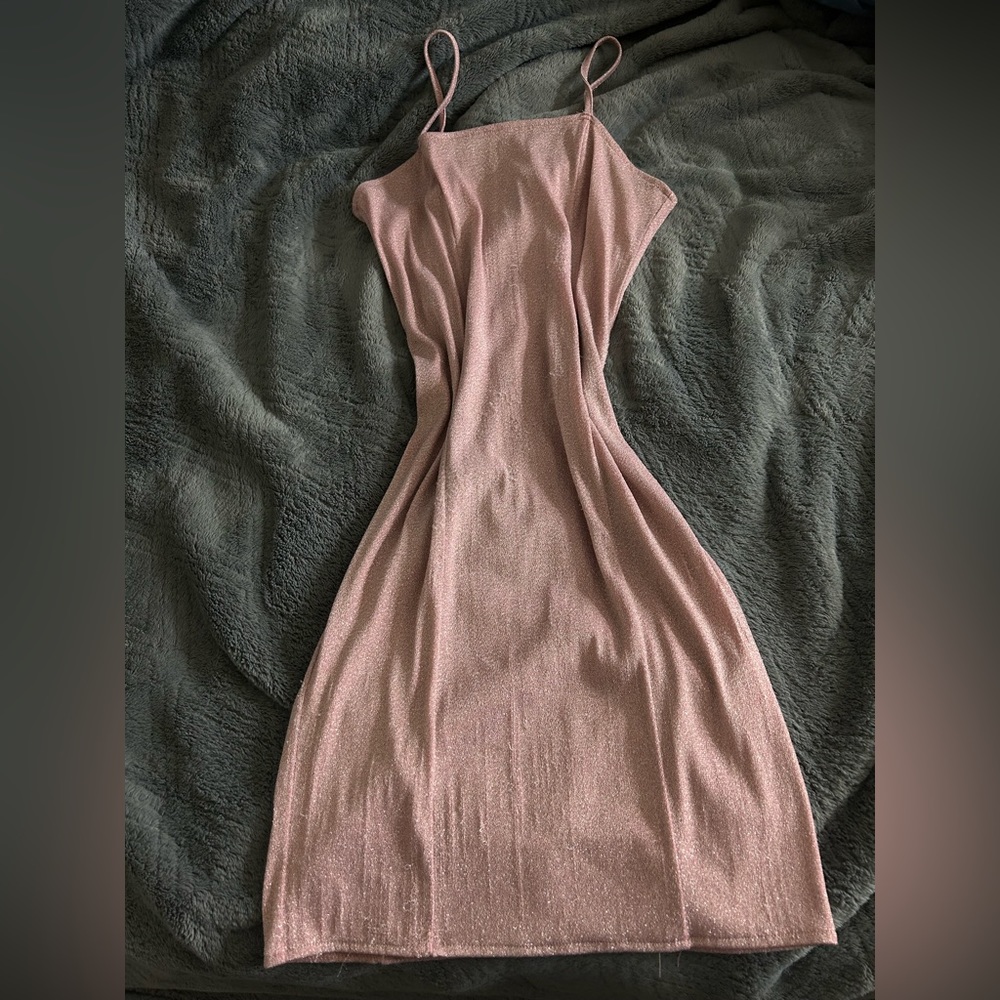 Pink glittery dress